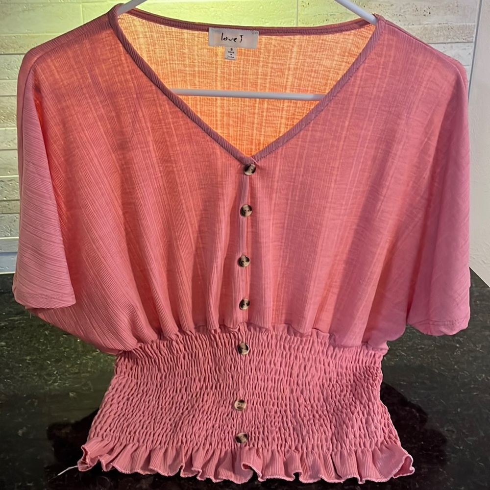 Love J Elastic waist shirt